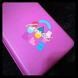 Vtg 80s retro Caboodle makeup case purple rare